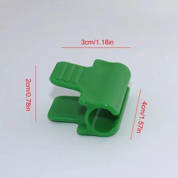 20x Drivhusklips - Plante Støtter Drivhus Henger, Perfekte Grommets Trellis Klips for ditt paradis.