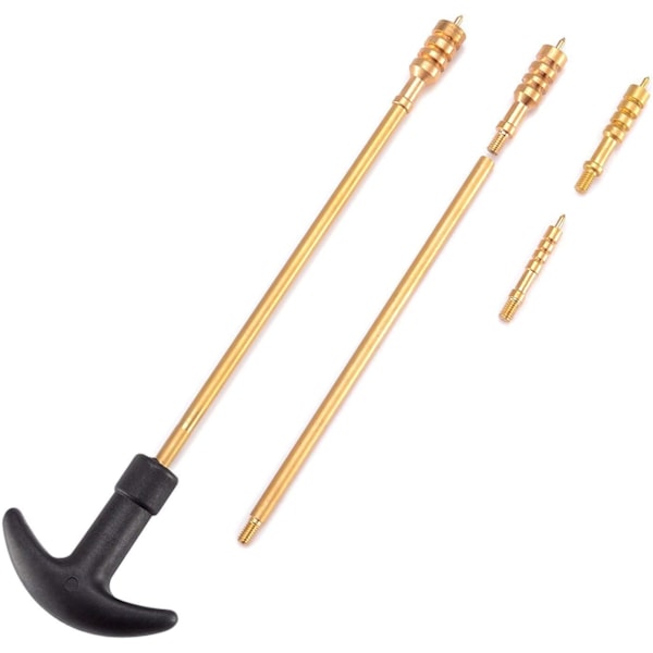 Universal håndvåben rengøringskit til .22, .357, .38, 9mm, .45 kaliber - Bronze børste og messingadapter