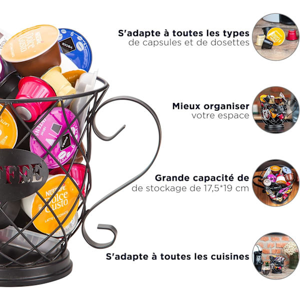 Potter kaffekorg designer kaffekapslar - dolce gusto kapselkollektion,Espresso,Potter doseringsstöd kapselkollektion - stor kapacitet