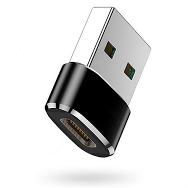 Adapter USB-C hona till USB hane, snabbladdning och dataöverföring