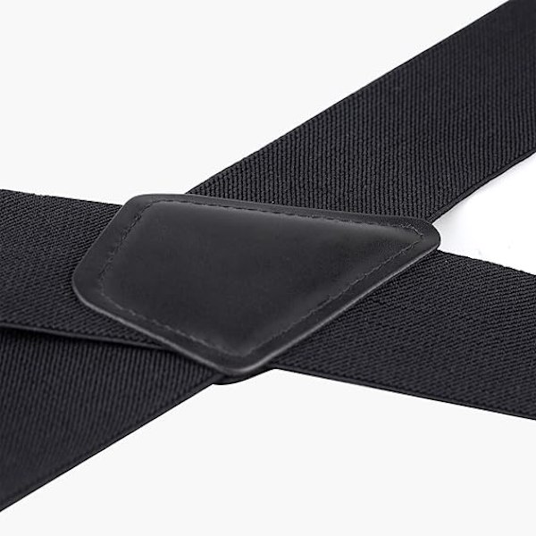 Fashion Ultra Robust Justerbara Elastiska Hängslen 120cmx5cm X-Form