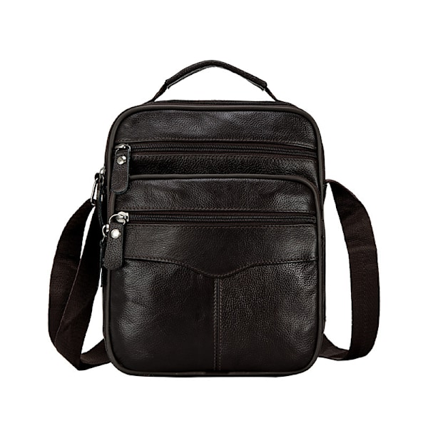 Herr Crossbody Väskor Läder Messenger Bag Liten Herr Handväskor Crossbody Axelväska Herr Crossbody Väska för Business Messenger Bag för Fritid
