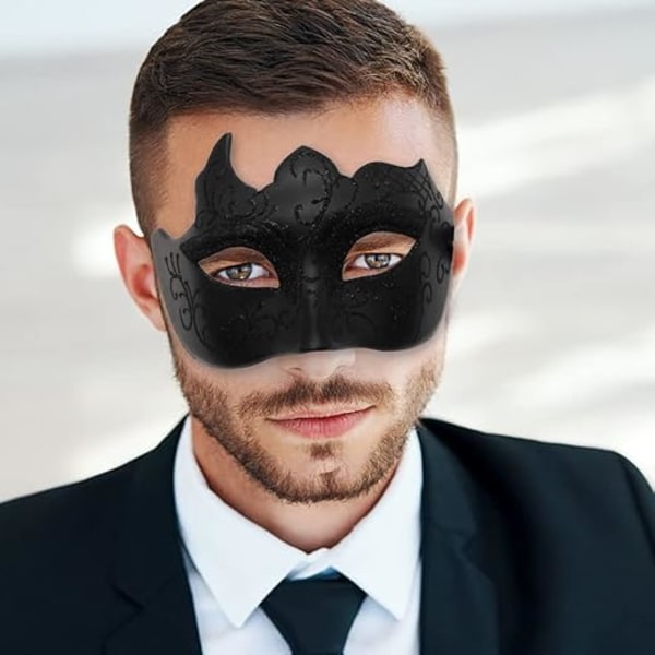 Venetiansk Maske Par Karnevalmaske Kvinder Blonder Venetiansk Maske til Kvinder Mænd Karnevalsfest