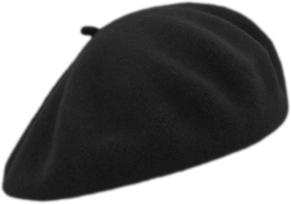 Baskerhue til kvinder | Uld | Margie Beret/Sort