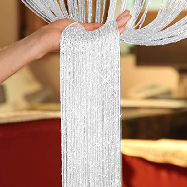 1*2m Hvit Duggdråpe Gardinpanel Perfekt som Fluenetting