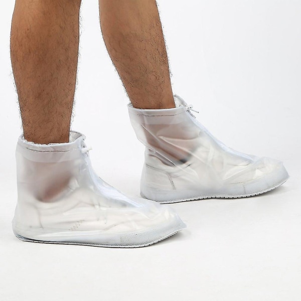 Pvc vattentäta skoöverdrag Dragkedja Design Anti-slip Overshoes för resor