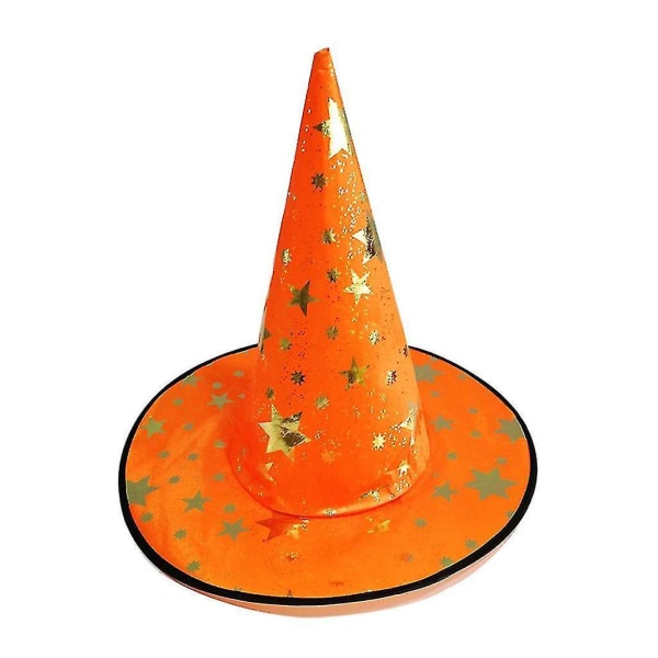 Halloween Bronzing Wizard Hat Huvudbonader Masquerade Peaked Cap Rekvisita