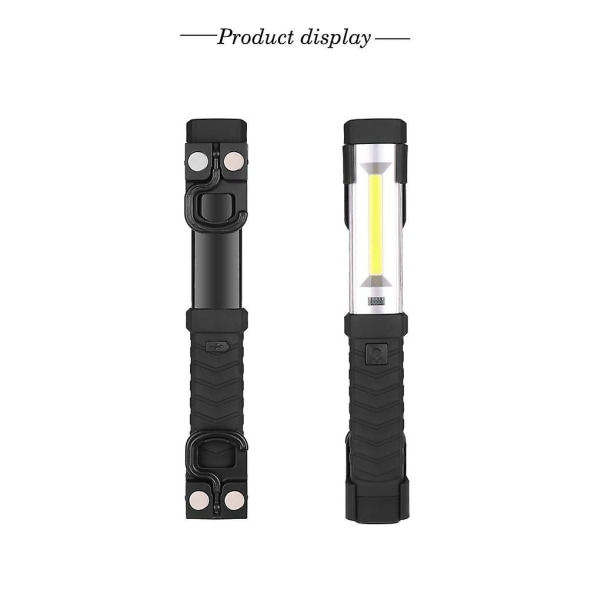 XANES YD-24 Arbetslampa XPE+COB 2Modes USB Uppladdningsbar LED-arbetslampa Utomhuscamping Emergency LED Wo