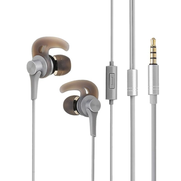 QKZ EQ1 trådad metall Half In-ear HiFi-hörlur med mikrofonlinjekontroll