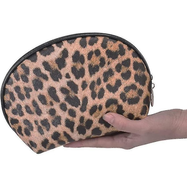 3-pack bärbar cheetah kosmetisk organizer med litet case