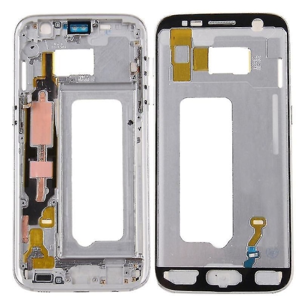 Frontkåpa LCD ramramsplatta för Galaxy S7 / G930 (silver)