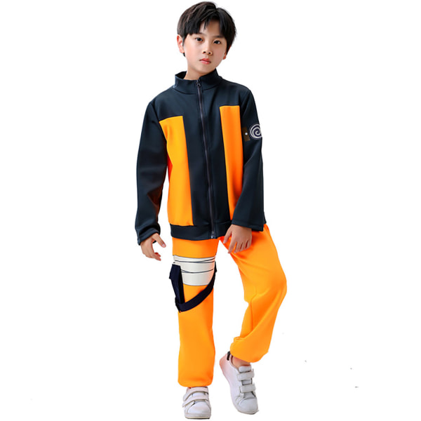 Naruto kostymer barn Halloween cosplay kostymer Yellow S L