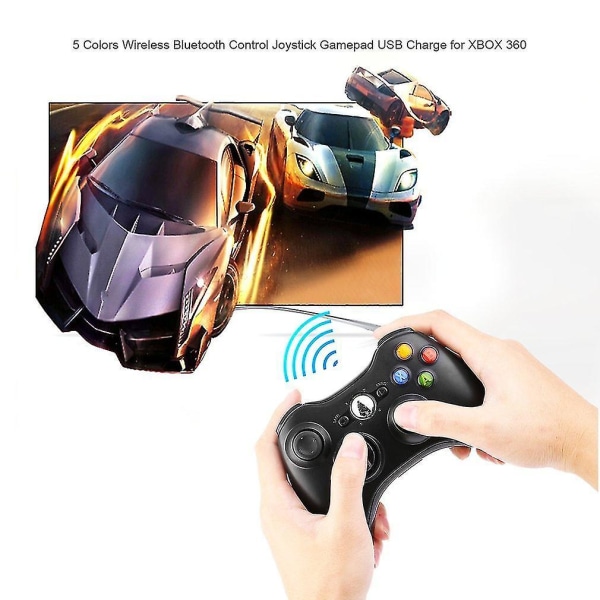 Trådlös Bluetooth Controller Joystick Gamepad USB Charge för Xbox 360