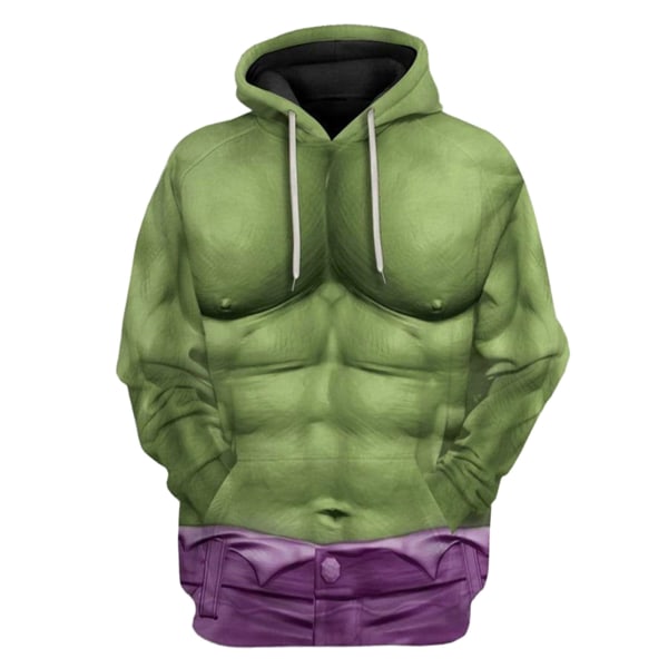 Hulk Cosplay Perifer Hoodie Jul Vuxen Sweatshi L XL