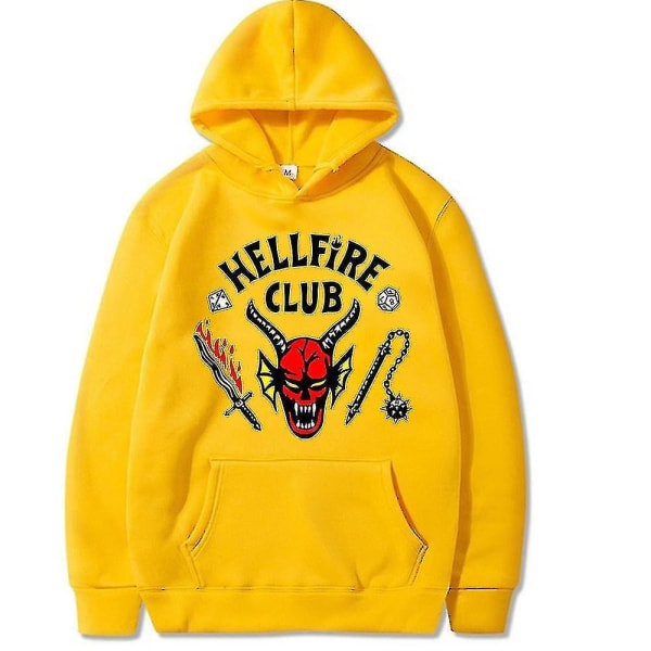 Things 4 The Hellfire Club Hoodie Halloween Costume Hoodie Coat Yellow