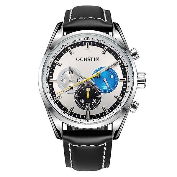 OCHSTIN 6046G Herr Quartz Watch Luxury Läderrem Business Watch