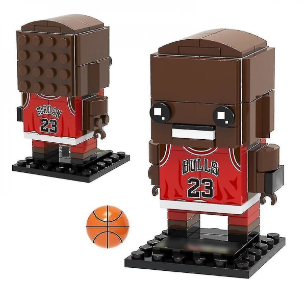 Samling Basket Sports Star Jordan Brick Heads Figurer Kompatibla Brickheadz Building Blocks
