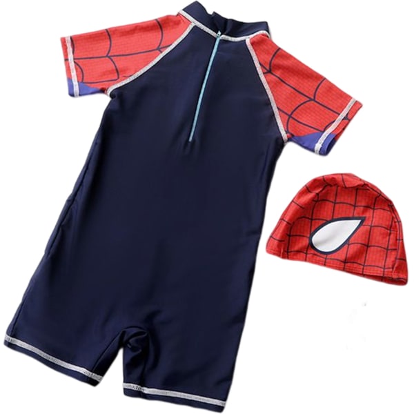 Spiderman Kids Baddräkt Cosplay Kostym hjälte Baddräkt Blue M M