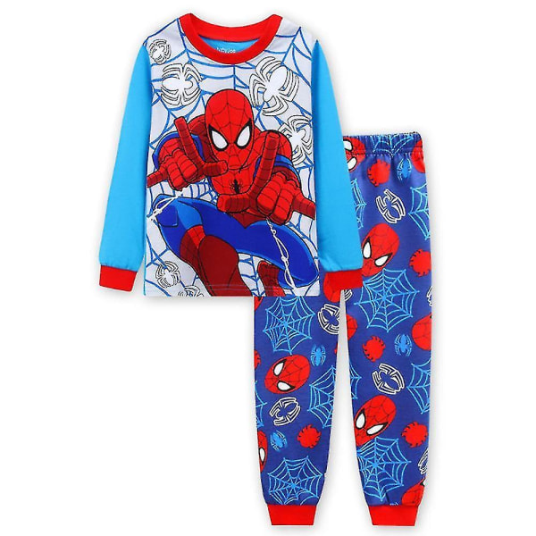Barn Pojkar Barn Spider-man Set Sovkläder Nattkläder Pyjamas Pjs Novelty Outfits 3-7 år
