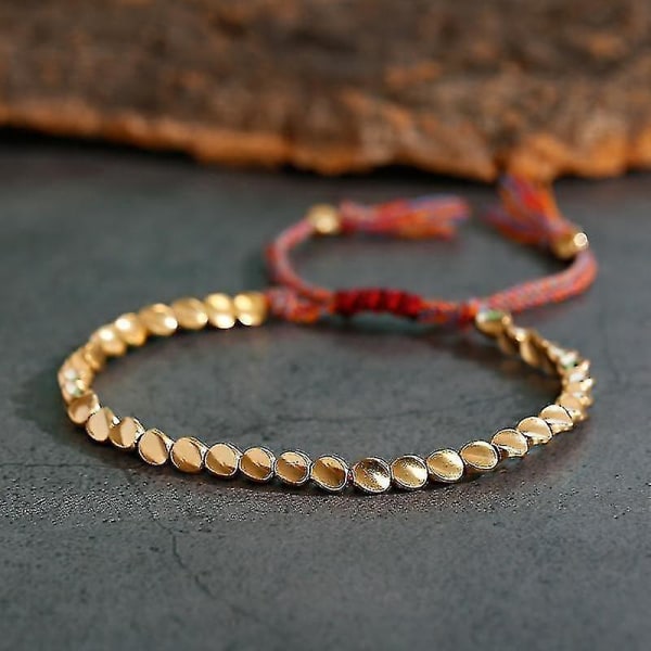 Oregelbundna guldpärlor Justerbara Femme Handgjorda armband