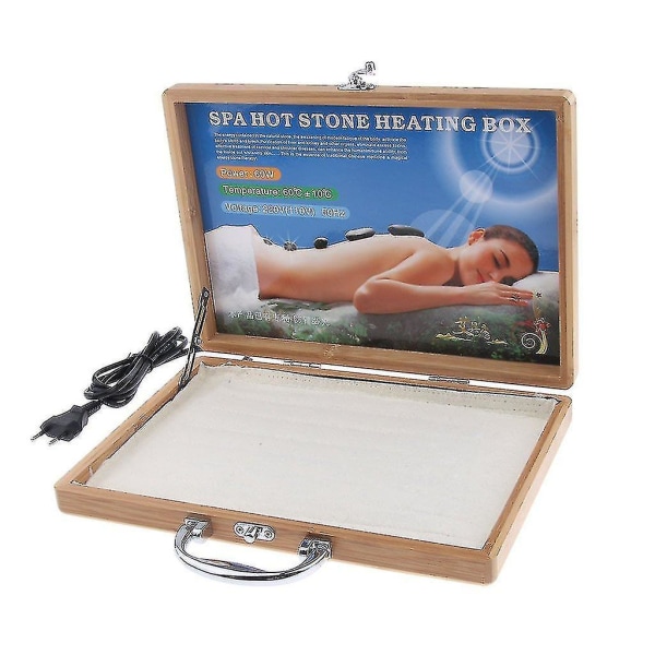 Hot stone bergvärmebox massage stenvärmare case värmare eu plug massage stenvärmare hot stone