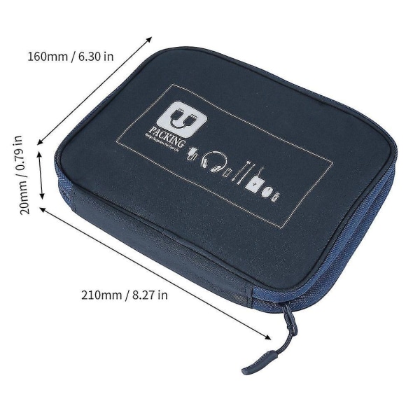Hörlursdatakablar USB minnen Case Digital förvaringsväska
