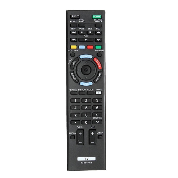 Ersättande TV-fjärrkontroll för Sony RM-YD103