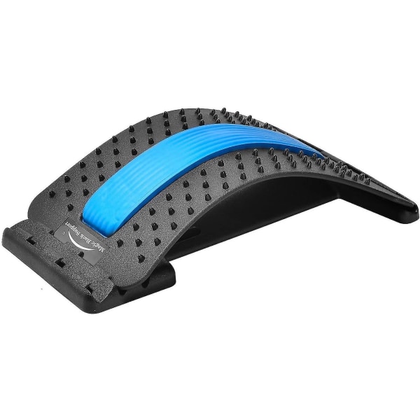 Utrustning för stretching av rygg Sängstol och massageapparat för bilrygg (svart/blå)