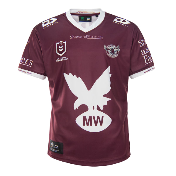 Mordely Manly Sea Eagles 2021 Hem Rugby Jersey för män XL