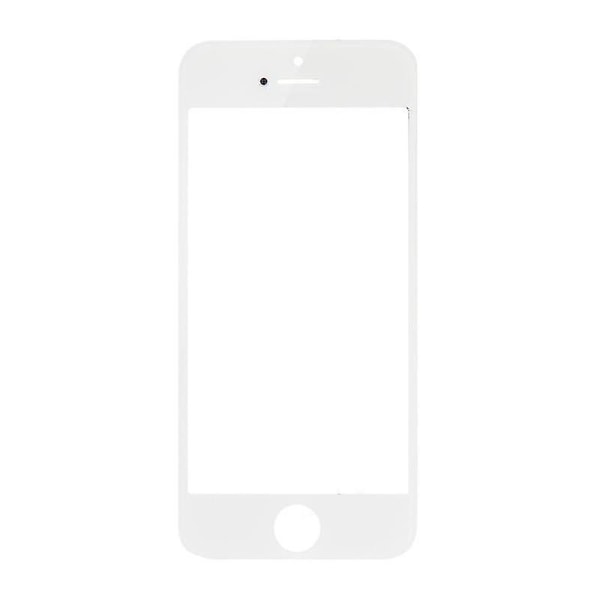 Yttre glasobjektiv för iPhone 5S framskärm (vit)