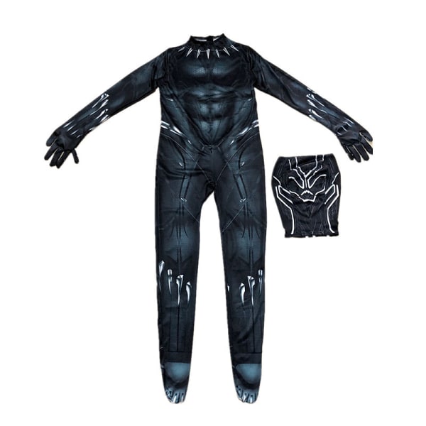 Barn Pojkar Halloween Spider-Man Cosplay Party Kostym Jumpsuits J 120cm L 100cm