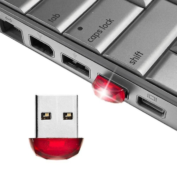 Diamond Cut Style 8GB Mini USB -minne för PC och bärbar dator (röd)