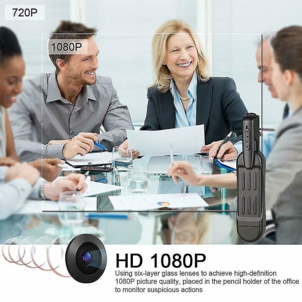 Mini T189 Kamera HD 1080P Bärbar liten penna Video Röstinspelning videokamera