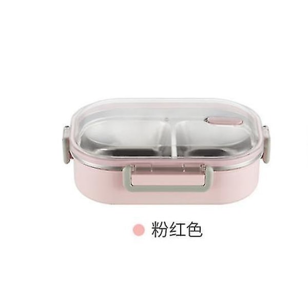304 rostfritt stål termos Lunchbox för barn Bento Box Läcksäker behållare (rosa)
