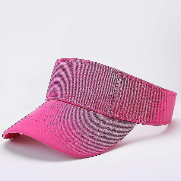 Sommarsolskydd Löptennisgolfhattar, sportig cap（Hot Pink）