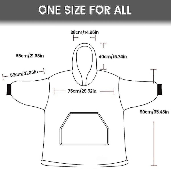 Avokado-huvtröja Oversized filt Sherpa Fleece Ultra Giant Comfy Hooded Sweatshirt Vuxen.