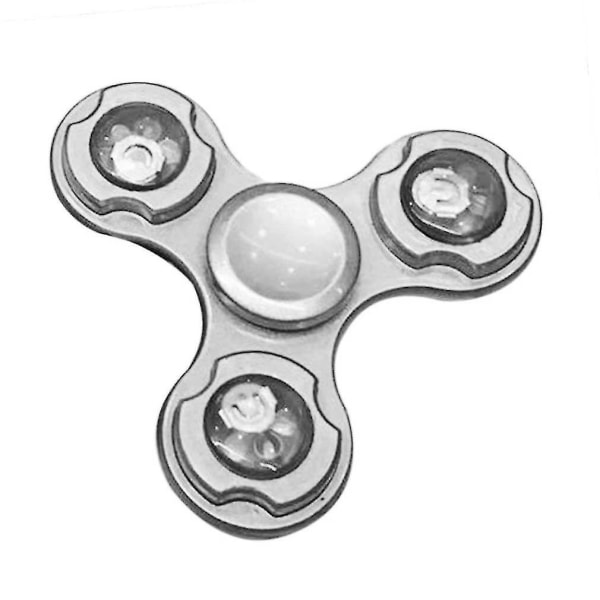 Kraftfull Underbar Fingertop Metal Med Led Light Hand Spinner Lindra stress