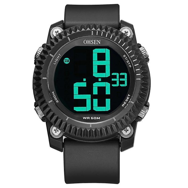 OHSEN 1710 Digitala klockor Stoppur Alarm Militär Sport Simning Män LED- watch