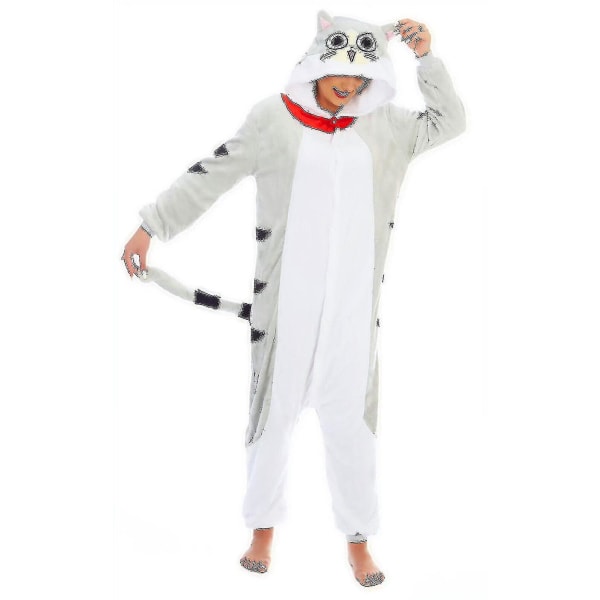 Cheshire Cheese Cat Onesiee Kigurumi Fancy Dress Kostym Hoody Pyjamas Sleepwear_a Doraemon