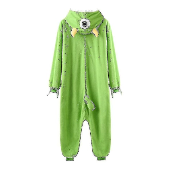 Sully Mike Kigurumis Tecknad Onesie Unisex par Overall Vinter Rolig Söt Hemkläder Djur Jumpsu white horn