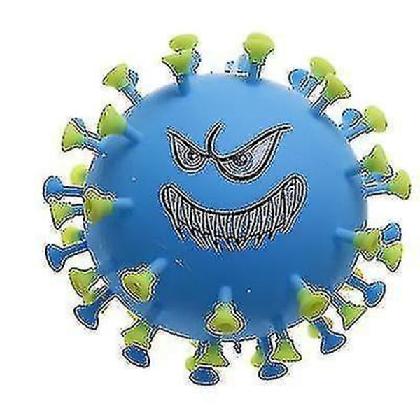 Coronavirus Kläm Stressboll Stress relief Nattblixtleksaker（Gul）