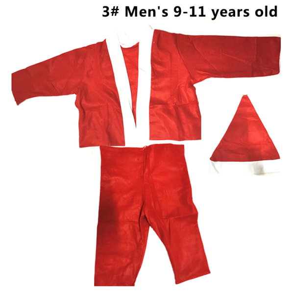 1Set Barn Jul Cosplay Kostym Jultomten Baby Xmas Outfi 2# 3#