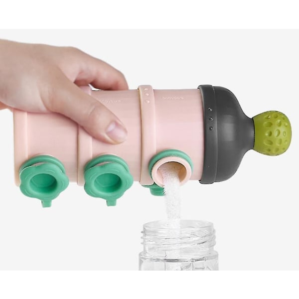 Splicing Baby Mjölkpulver Formula Dispenser Stapelbar Toddler Mjölkpulver Formula Behållare Snack