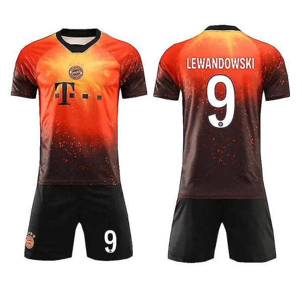 Lewandowski 9#bayern 2021-2022 Commemorative Edition Jersey 20(110-120cm)