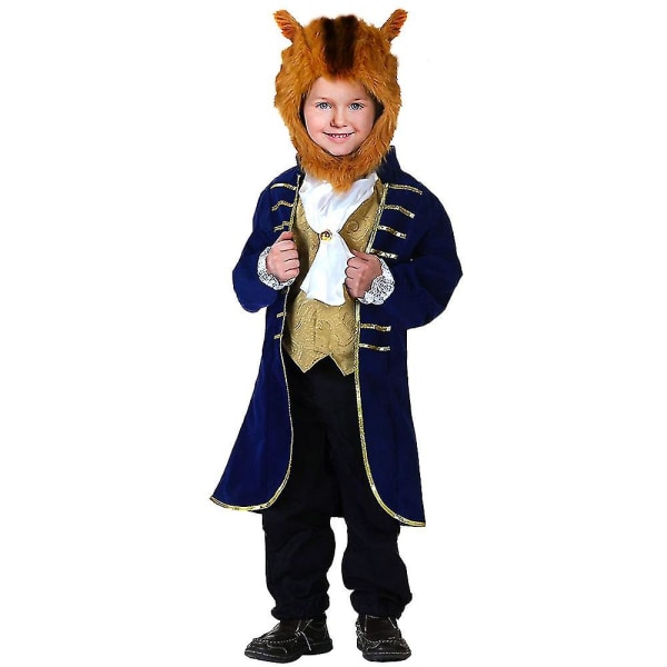 Mike Kids Beast Kostym Halloween Cosplay Party Prince Dress Up M XS