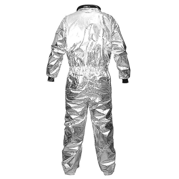 Astronautdräkt Herr Halloween-kostym för kvinnor Jumpsuits Astronautdräkt Cosplay-kostymer för vuxna men silver XL men silver M