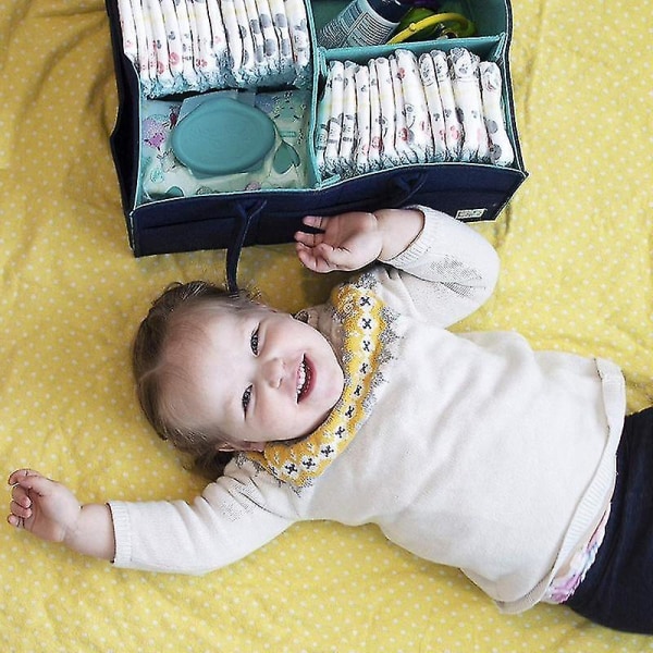 Baby Caddy Organizer för skötbord, bil, badrum, Cadi tygväska |Förvaringsväskor