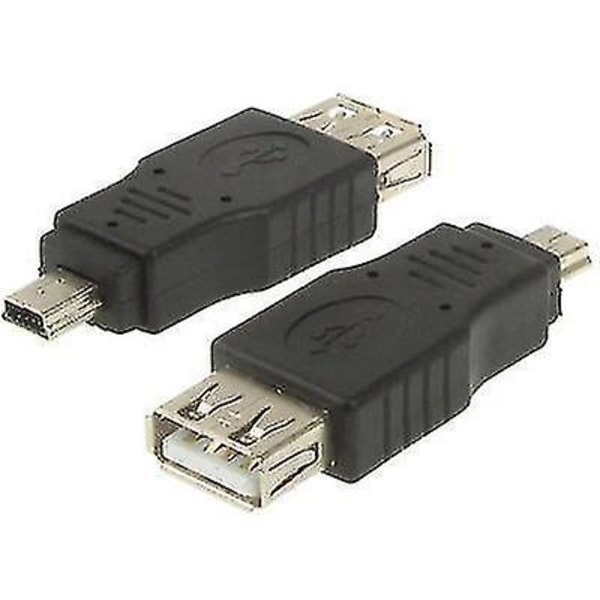 USB 2.0 hona till mini USB 5-stifts haneadapter (OTG-funktion)