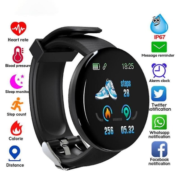 Z40 D18 Smart Watch Herr Dam Blodtryck Smartwatch Sport Tracker Stegräknare Smarta klockor för A