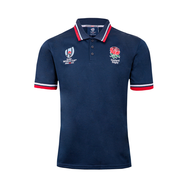 Mordely VM 2019 England Rugby Jersey Polo T-shirt för vuxna L XXL